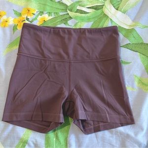 Athleta elation purple yoga shorts